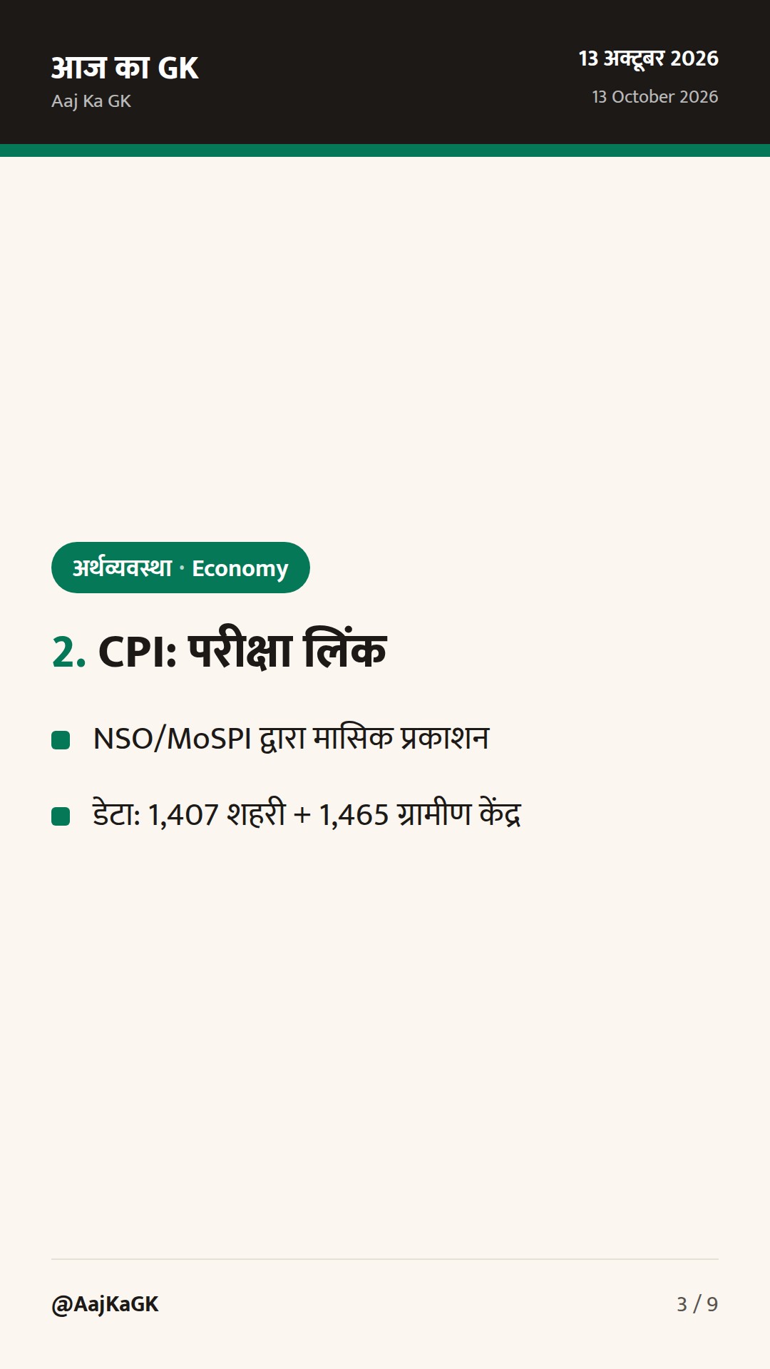 सितंबर CPI 5.54% पर उछला; IMF का अक्टूबर WEO आज—वृद्धि अनुमान पर नजर — 3