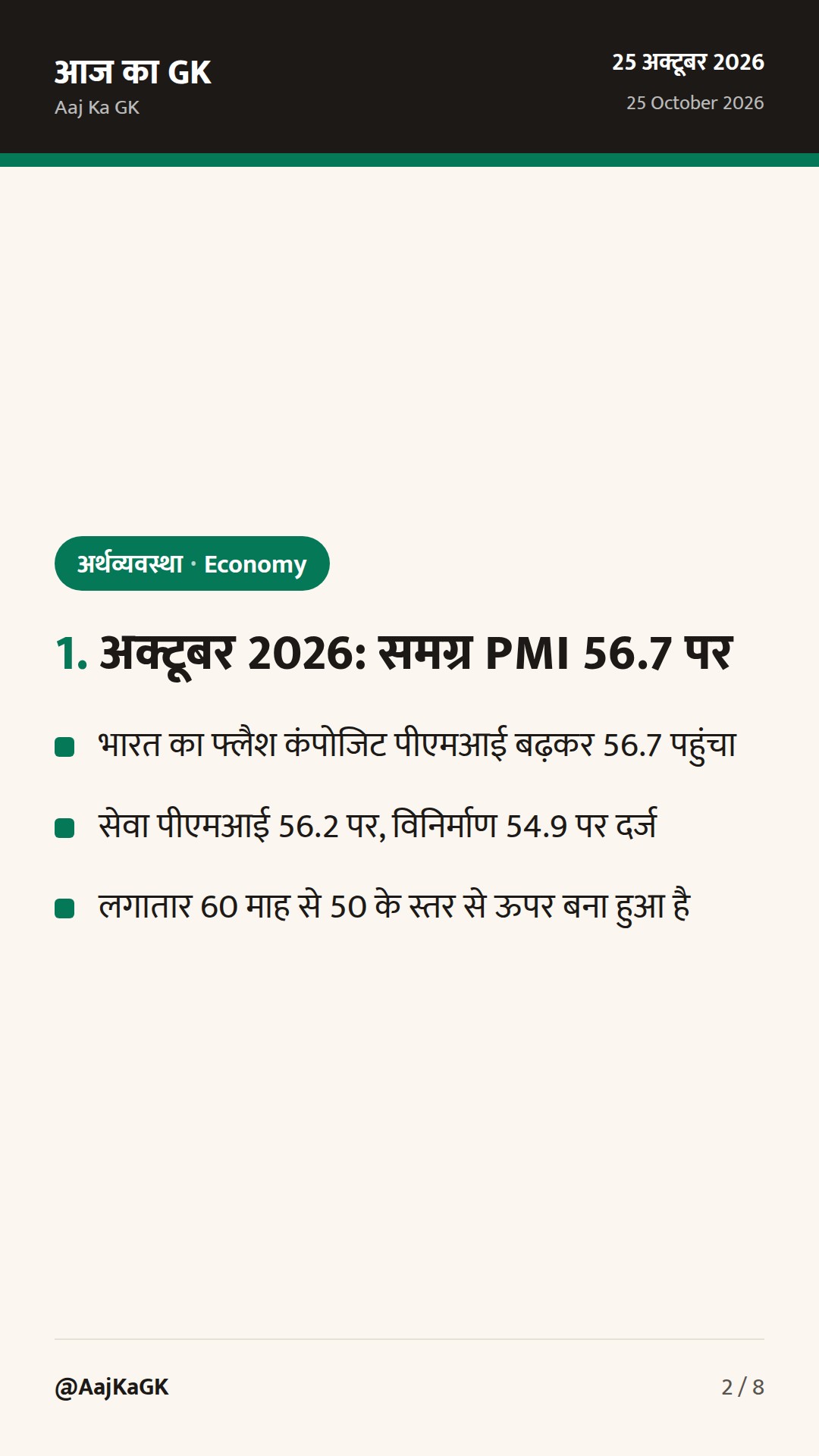 भारत का समग्र PMI चार महीने के उच्च स्तर 56.7 पर, विदेशी मुद्रा भंडार $721 अरब — 2