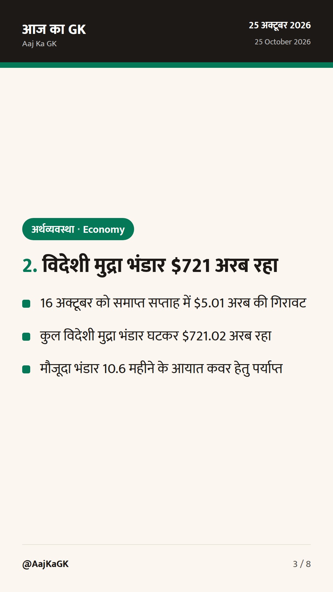 भारत का समग्र PMI चार महीने के उच्च स्तर 56.7 पर, विदेशी मुद्रा भंडार $721 अरब — 3